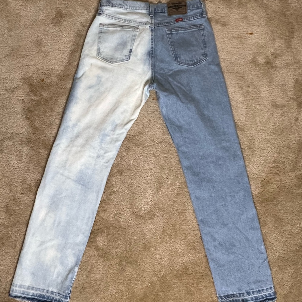 Half and Half Denim Regular Fit